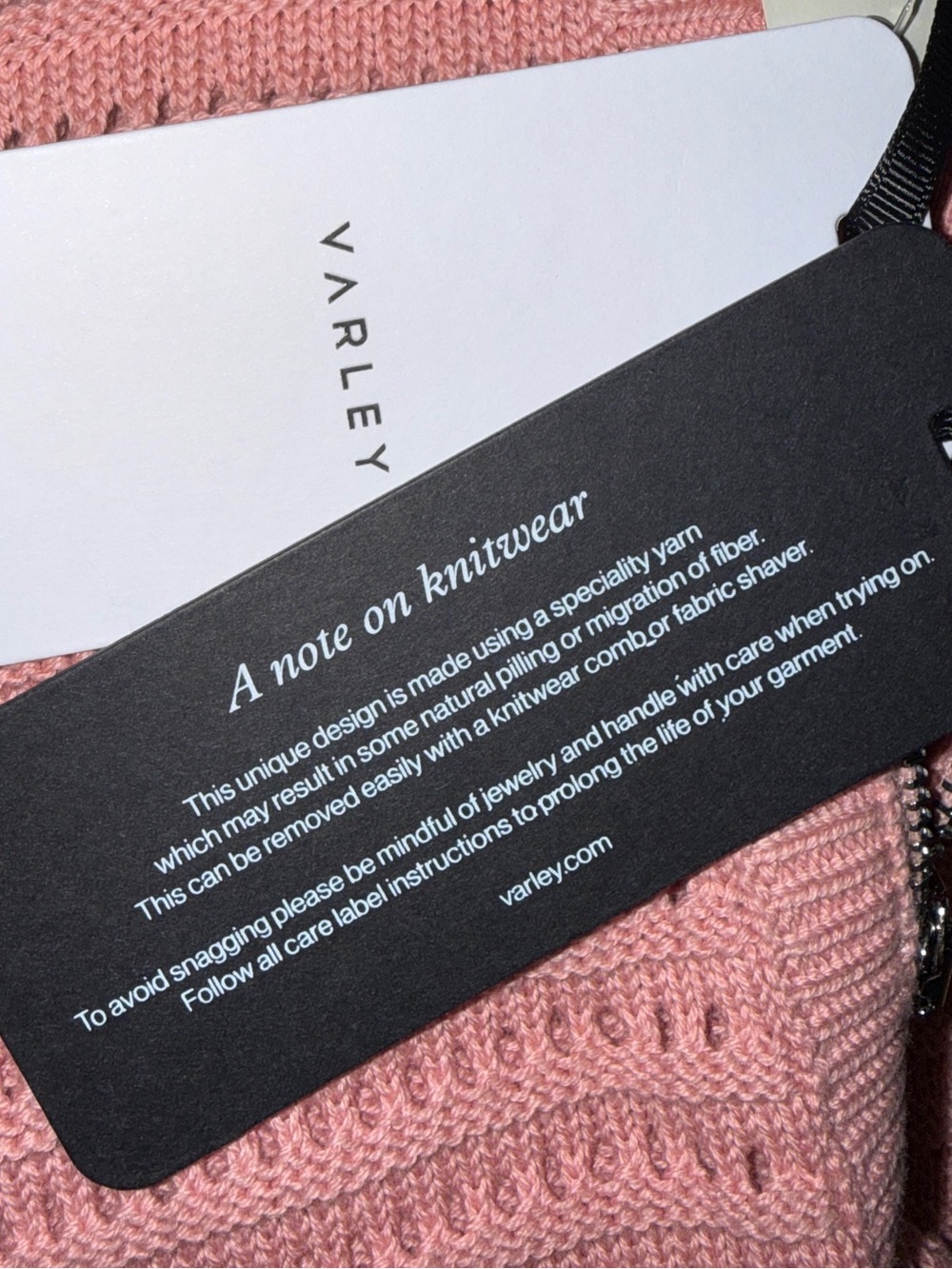 Varley Pink Half-Zip Textured Knit Pullover - Picture 10 of 11